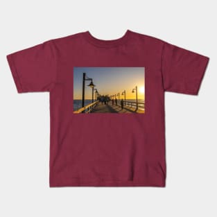 Namibia. Swakopmund. Pier. Sunset. Kids T-Shirt